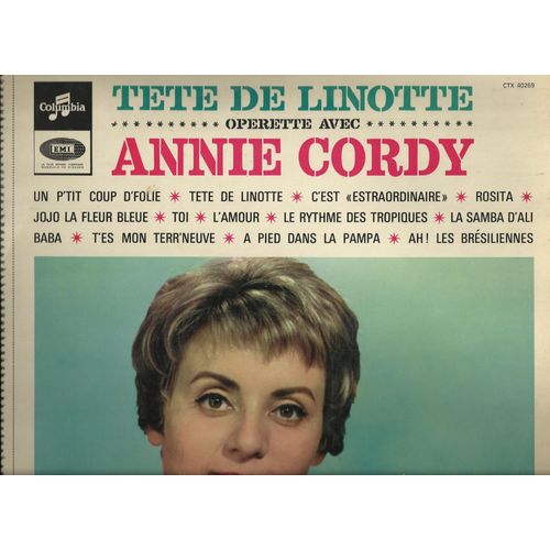 Opérette "Tete De Linotte" :  Un P'tit Coup De Folie, C'est Extraordinaire, Rosita, Jojo La Fleur Bleue, Toi, L'amour, Le Rythme Des Tropiques, La Samba D'ali Baba, T'es Mon Terr'neuve, ...