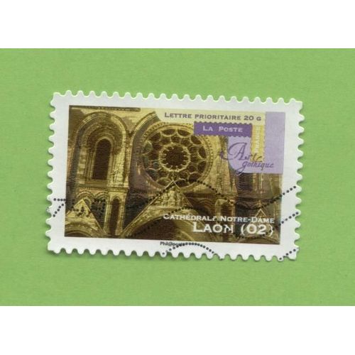 Timbre Oblitéré Used Stamp Art Gothique Laon 02 Cathédrale Notre Dame France 2011 Wns N° Fr059/11