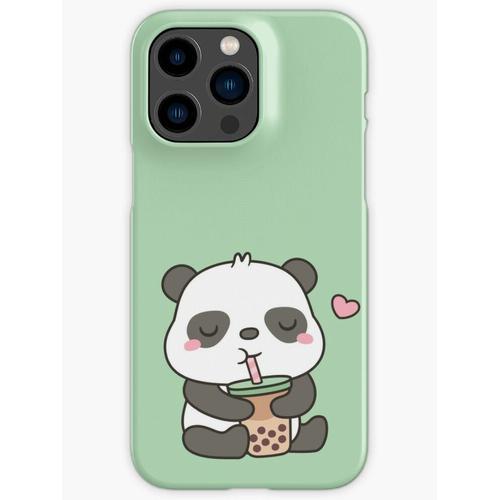 Coque Iphone Samsung Mignon Petit Panda Appréciant Le Thé Boba Compatibilité Pour Étui 18 17 16 15 14 13 12 Plus Pro Max Galaxy S25 S24 S23 S22 Ultra Note 20