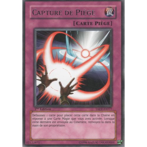 Carte Yu-Gi-Oh! "Capture De Piège" Rare Taev-Fr077