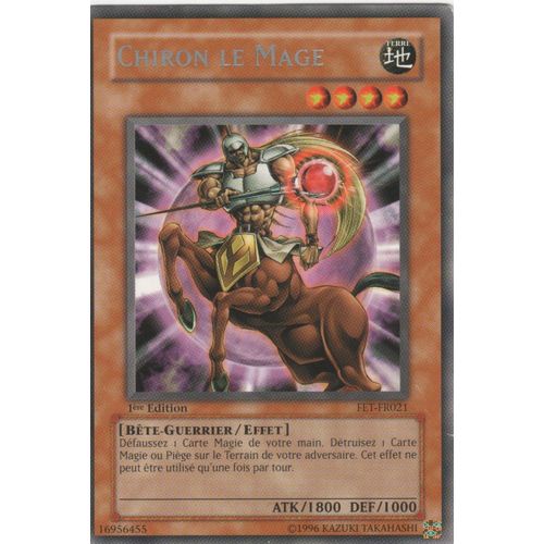 Carte Yu-Gi-Oh! "Chiron Le Mage" Rare Fet-Fr021