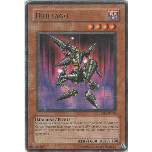 Carte Yu-Gi-Oh! "Drillago" Rare Ioc-Fr026