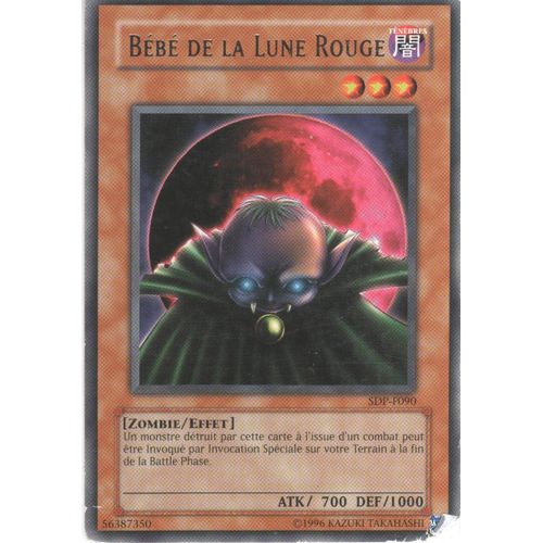 Carte Yu-Gi-Oh! "Bébé De La Lune Rouge" Rare Sdp-F090
