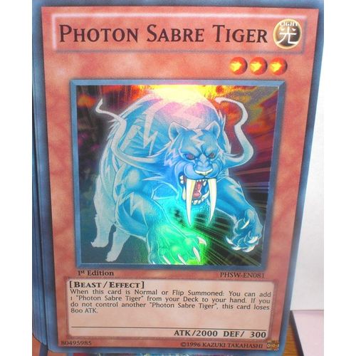 Tigre Photon - Phsw-Fr081 - Super Rare - 1ère Édition