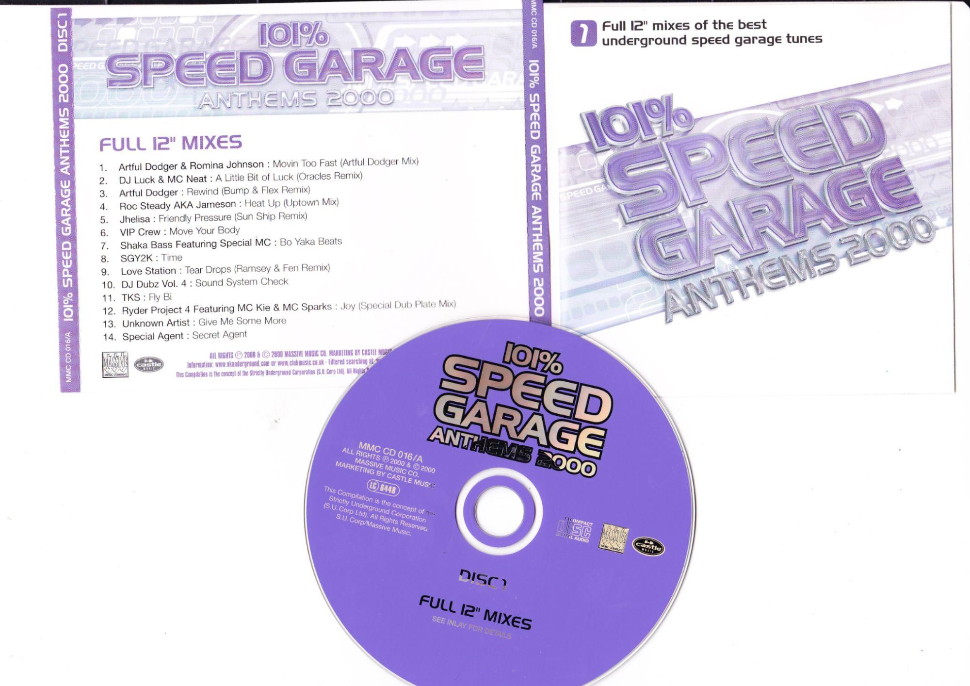 101 speed garage anthems