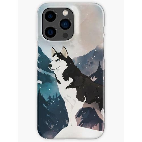 Coque Iphone Samsung Husky De Montagne Compatibilité Pour Étui 18 17 16 15 14 13 12 Plus Pro Max Galaxy S25 S24 S23 S22 Ultra Note 20