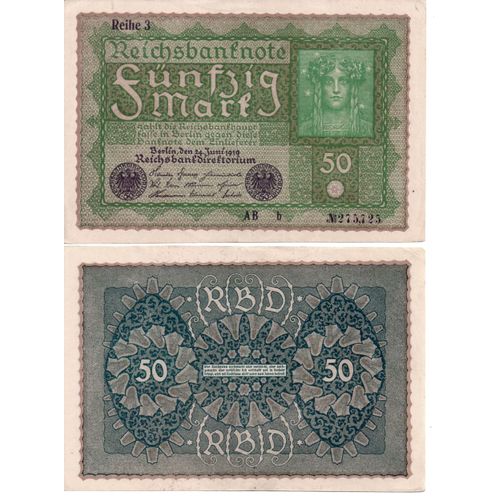 Allemagne - Billet 50 Mark 1919 Reihe (Série 3)