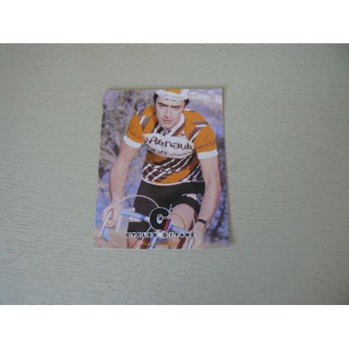 Carte Postale Claude Vincendeau Équipe Renault Cycles Gitane