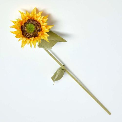 Tournesol artificiel sur tige, 80 cm