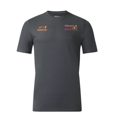 T-Shirt Rb Racing Formule 1 Zandvoort Number 1 Homme Gris Anthracite
