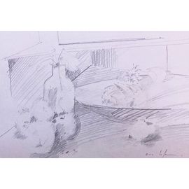 Dessin Eric Lefeuvre : Nature Morte