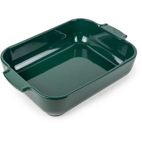 Plat Four Céramique Rectangle Vert Forêt 32 Cm - 12.5in Appolia