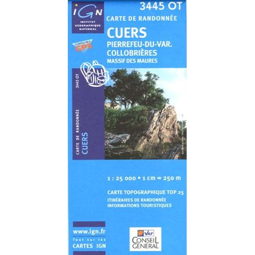 Cuers Pierrefeu-Du-Var, Collobrières Massif Des Maures - 1/25 000