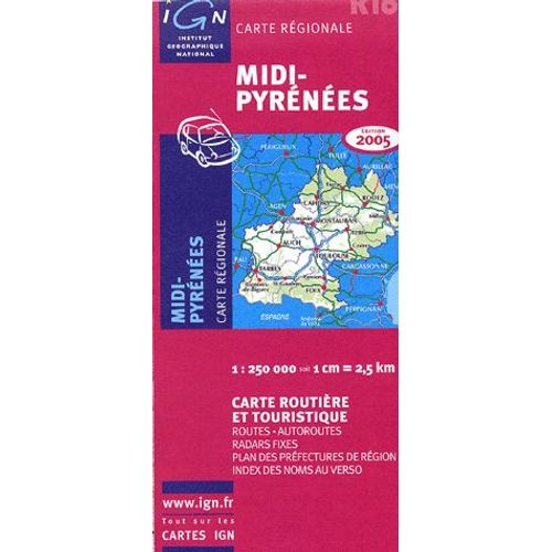 Midi-Pyrénées - 1/250 000