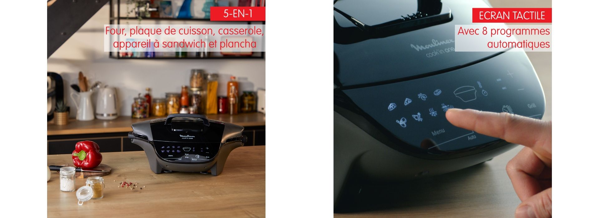 Cook'in One MG501N10 Cuiseur multifonctions 5-en-1 - 8 programmes automatiques image 1 | Rakuten