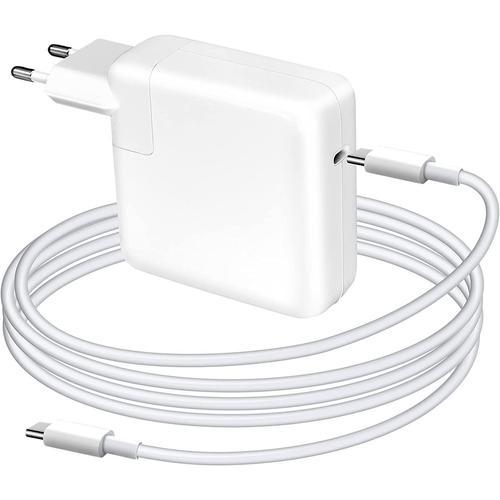 Chargeur Mac Book Pro Usb C 67w Compatible Avec Le Macbook Pro 13/14/15 Pouces Et Macbook Air (2016 2023), Ipad 12,9/11 Pouces Et Tous Les Appareils Usb-C, Avec 2m Usb C Câble.