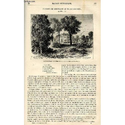 Le Magasin Pittoresque - Livraison N°36 - Un Séjour De Longfellow Au Village D'auteuil En 183...