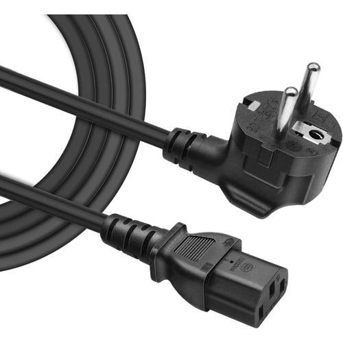 Cable Alimentation 3 Broches ecCran PC pour DELL BENQ HP AOBC, Câble D'alimentation pour Projecteur Benq, Cordon Electrique Secteur pour Samsung TV, Prise Electrique 10A 250V IEC 320 C13, 1.5m