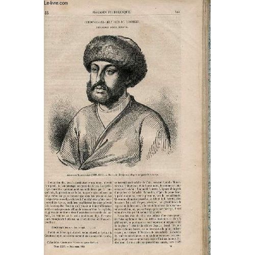 Le Magasin Pittoresque - Livraison N°046 - Personnages Célèbres De L'orient - Alexandre Maurocordato.