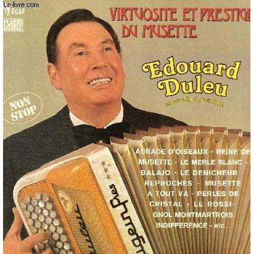 Disque Vinyle 33t Disque 1: Aubade D'oiseaux, Reine De Musette, Le Merle Blanc, Perles De Cristal, Le Rossignol Montmartrois, Balajo. Disque 2: Le Denicheur, Indifference, Les Triolets ...
