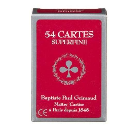 Jeu De 54 Cartes Grimaud Superfine : Rouge