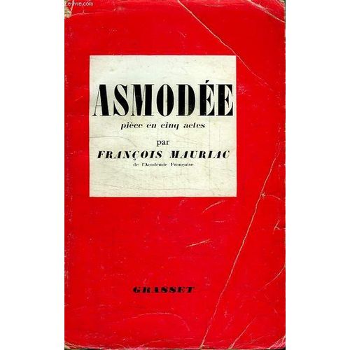 Asmodee. Piece En Cinq Actes.