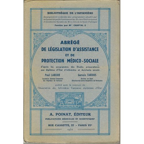 Abrege De Legislation D'assistance Et De Protection Medico-Sociale