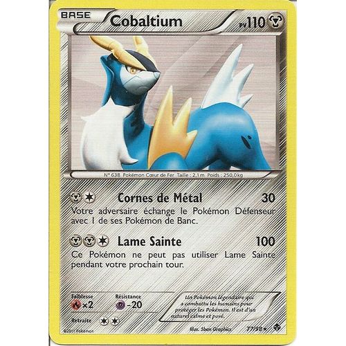 Cobaltium (77/98) - Pokemon Noir Et Blanc Pouvoirs Emergents