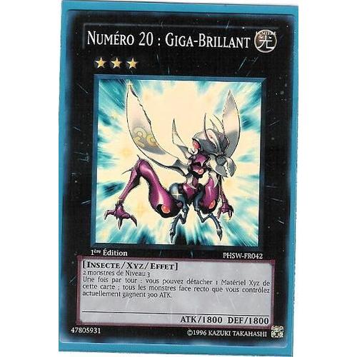 Yu-Gi-Oh ! Numéro 20: Giga-Brillant Phsw-Fr042 Super Rare 1ère Ed