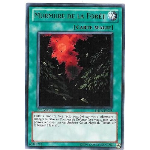 Yu-Gi-Oh ! Murmure De La Forêt Phsw-Fr058 Rare 1ère Ed