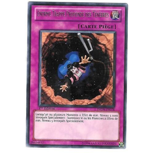 Yu-Gi-Oh ! Enorme Trappe Profonde Des Ténèbres Phsw-Fr078 Rare 1ère Ed