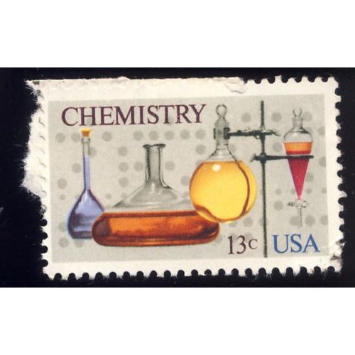 Timbre U S A, Chemistry, U S A 13 Cents, Non Oblitéré