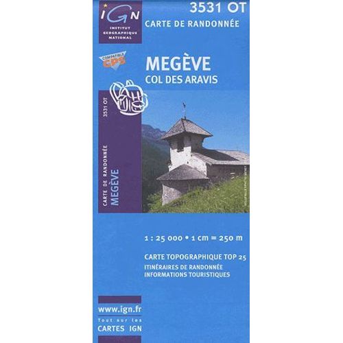 Megève, Col Des Aravis - 1/25000