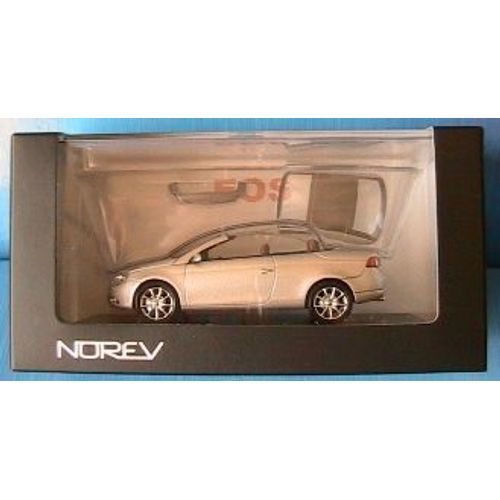 Vw Volkswagen Eos Cabriolet V6 2006 Pearl Silver Metal Norev 1/43-Norev