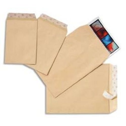 Boîte De 500 Pochettes Kraft Autoadhésif 90g Format 176x250 B5 5*