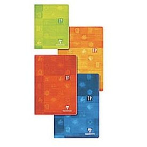 Cahier Travaux Pratiques Reliure Piqûre 17x22cm 40pages Unies 120g+40p Grands Carreaux 90g Clairefontaine