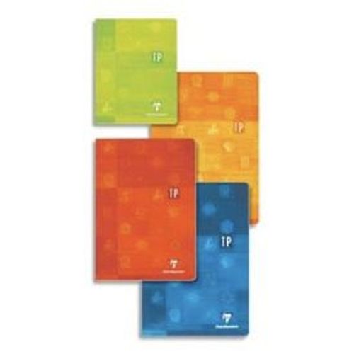Cahier Travaux Pratiques Reliure Piqûre 21x29,7 Cm 40p Unies 120g+40p Grands Carreaux 90g Clairefontaine