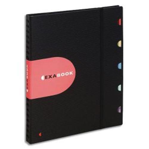 Exacompta Reliure À Spirales Exabook En Polyfoam Noir, Cahier 160 Pages Quadrillés