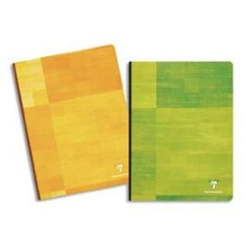 Cahier Reliure Brochure 21x29,7 Cm 192 Pages Grands Carreaux Papier 90g Clairefontaine