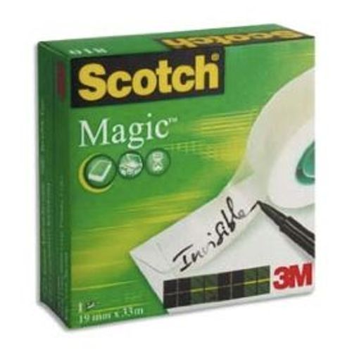 Scotch - Lot De 4 Boîtes Ruban Invisible Magic 19mmx33m