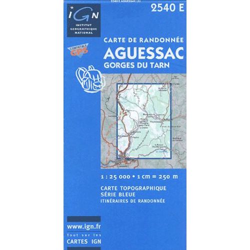 Aguessac Gorges Du Tarn - 1/25 000