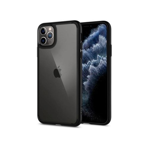 Coque Iphone 12 / 12 Pro Spigen Ultra Hybride Noir Mat