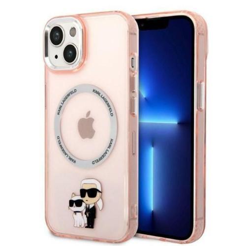 Karl Lagerfeld Magsafe Coque Karl & Choupette Iphone 14 Rose