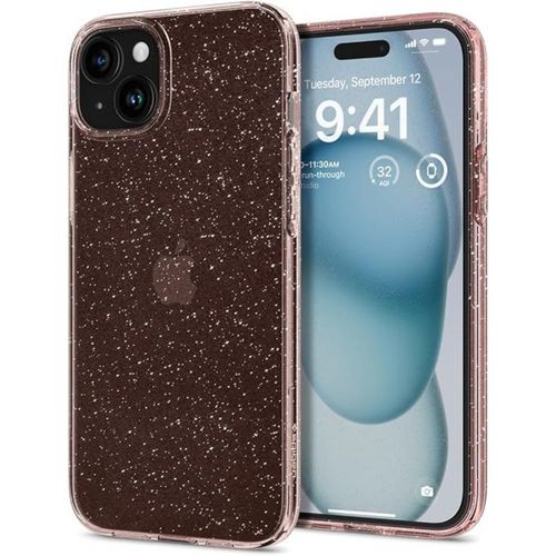 Spigen Coque Liquid Crystal Glitter Iphone 15 Plus Quartz Rose