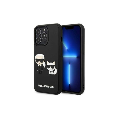 Coque Iphone 13 Pro Karl Lagerfeld Karl & Choupette 3d Noir