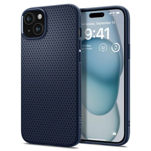 Spigen Coque Liquid Air Iphone 15 Bleu Marine
