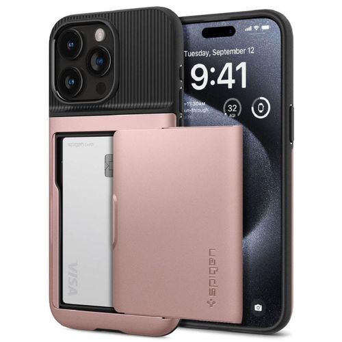Spigen Coque Slim Armor Cs Iphone 15 Pro Rose