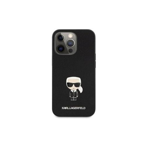 Coque Iphone 13 Pro Karl Lagerfeld Saffiano Ikonik Noir