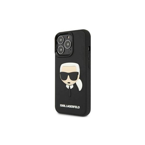 Coque Iphone 13 / 13 Pro Karl Lagerfeld Caoutchouc Tête De Karl Noir