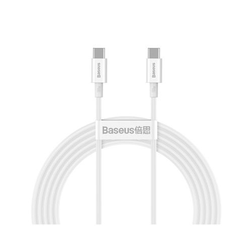 Câble Type-C Vers Type-C Pd Baseus Superior Series Blanc